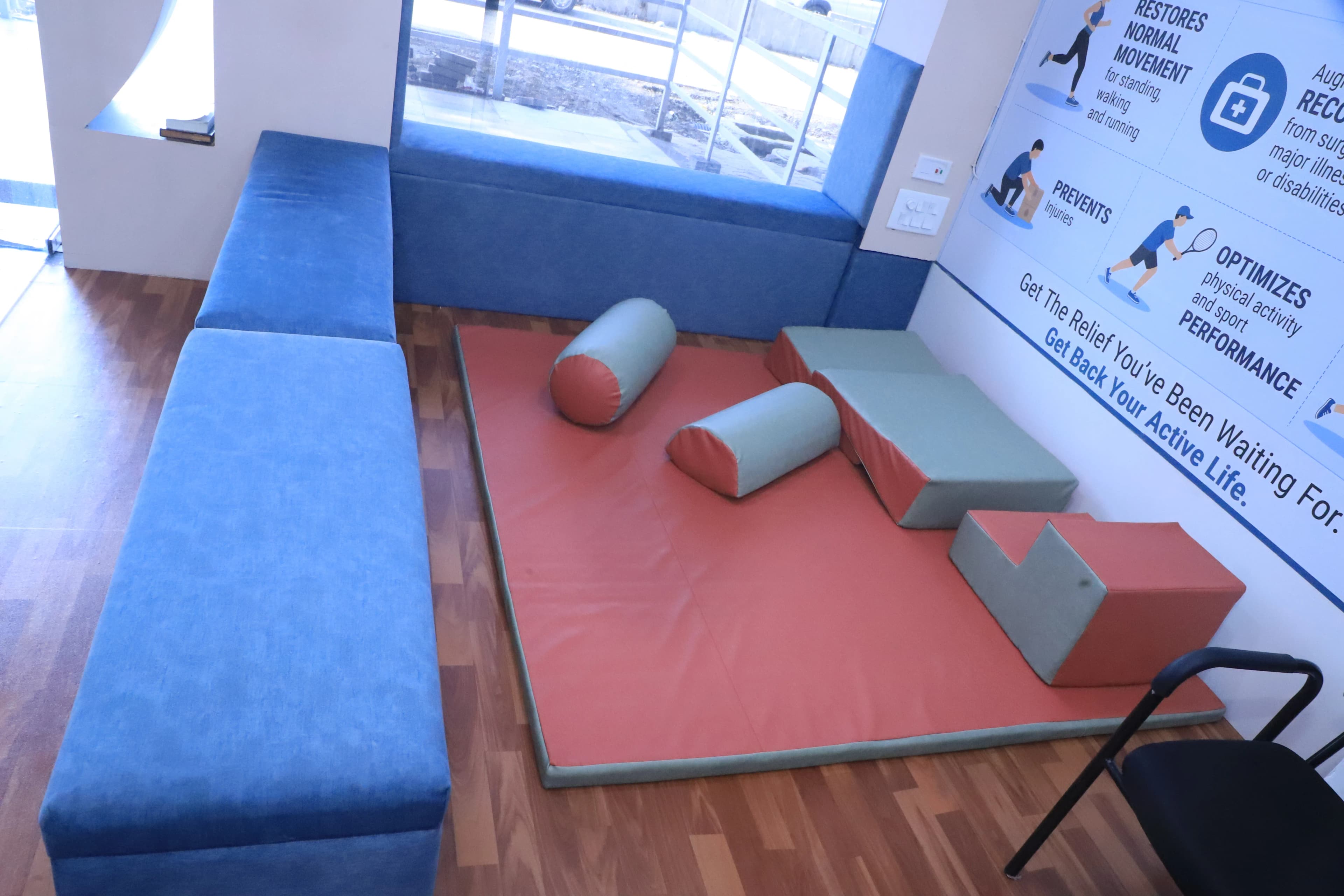 Pediatric physiotherapy area at Dr. Preeti's Physio Care, Indore