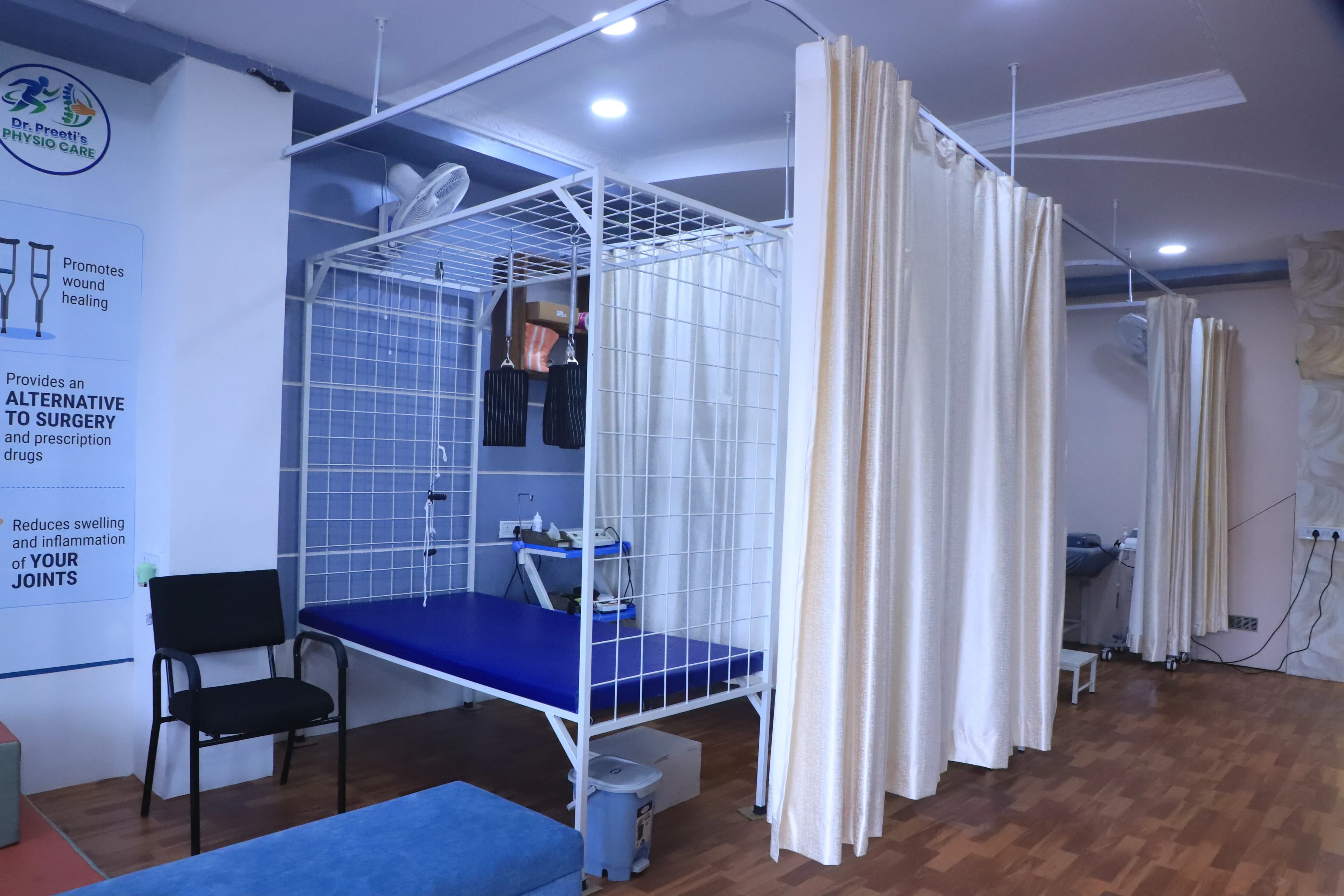 Suspension bed for physiotherapy at Dr. Preeti's Physio Care, Indore